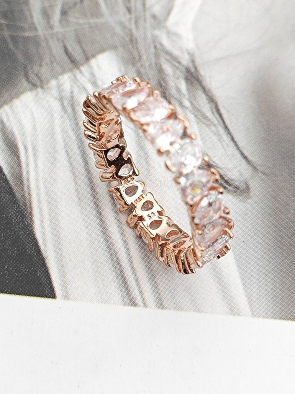 Pandora Alternating Sparkling Band Ring - Picture 7 of 7